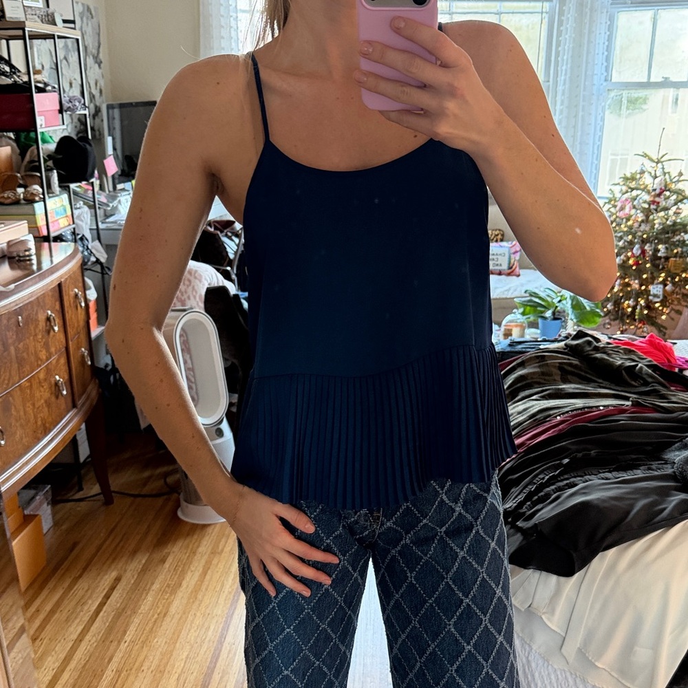Wayf Navy Blue Camisole Top